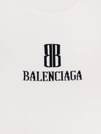 Balenciaga Women Ribbed Viscose Blend Tank Top