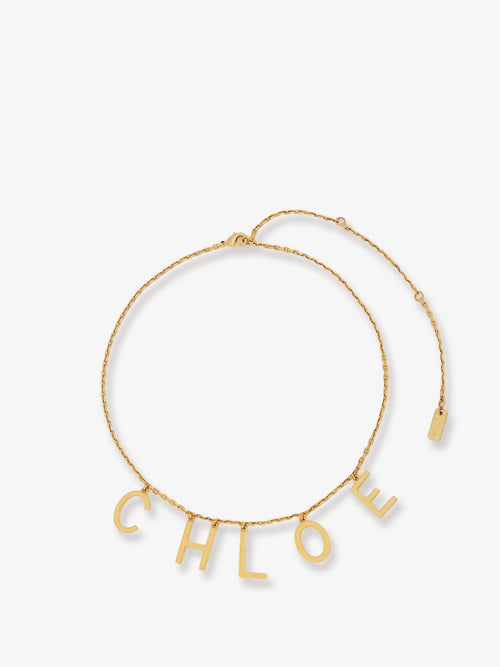 Chloe' Women Chloã© Letters Brass Necklace