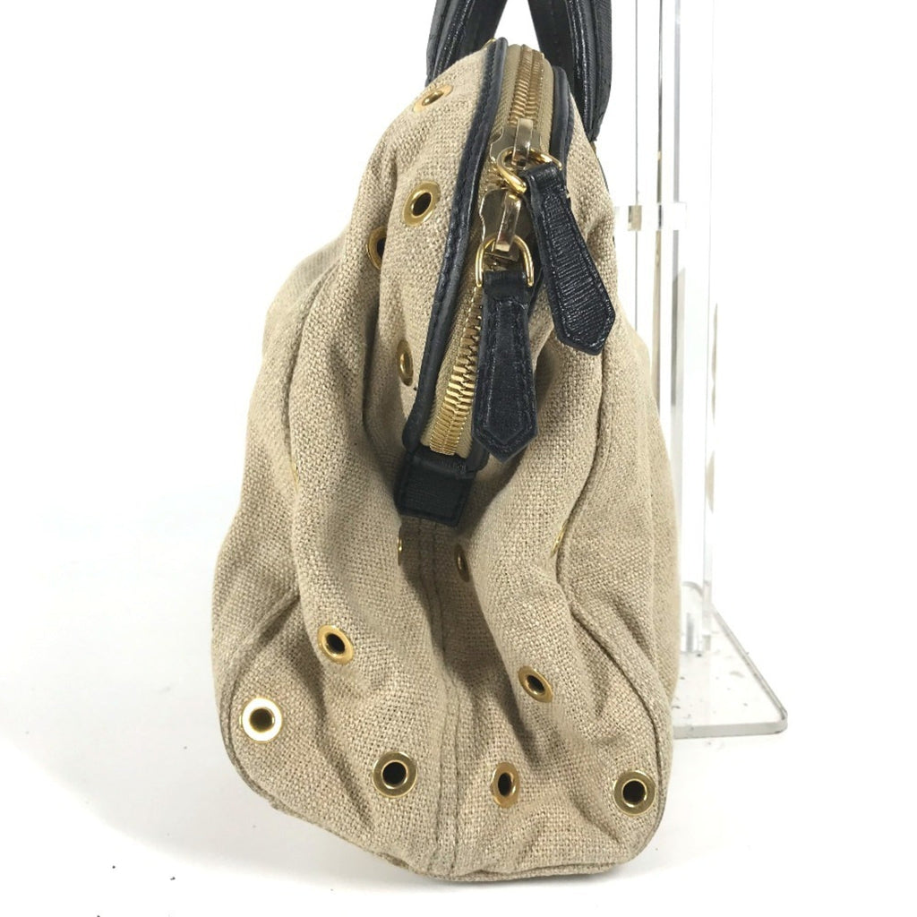 Fendi   Hemp Leather Handbag Shoulder Bag Tote Bag ()