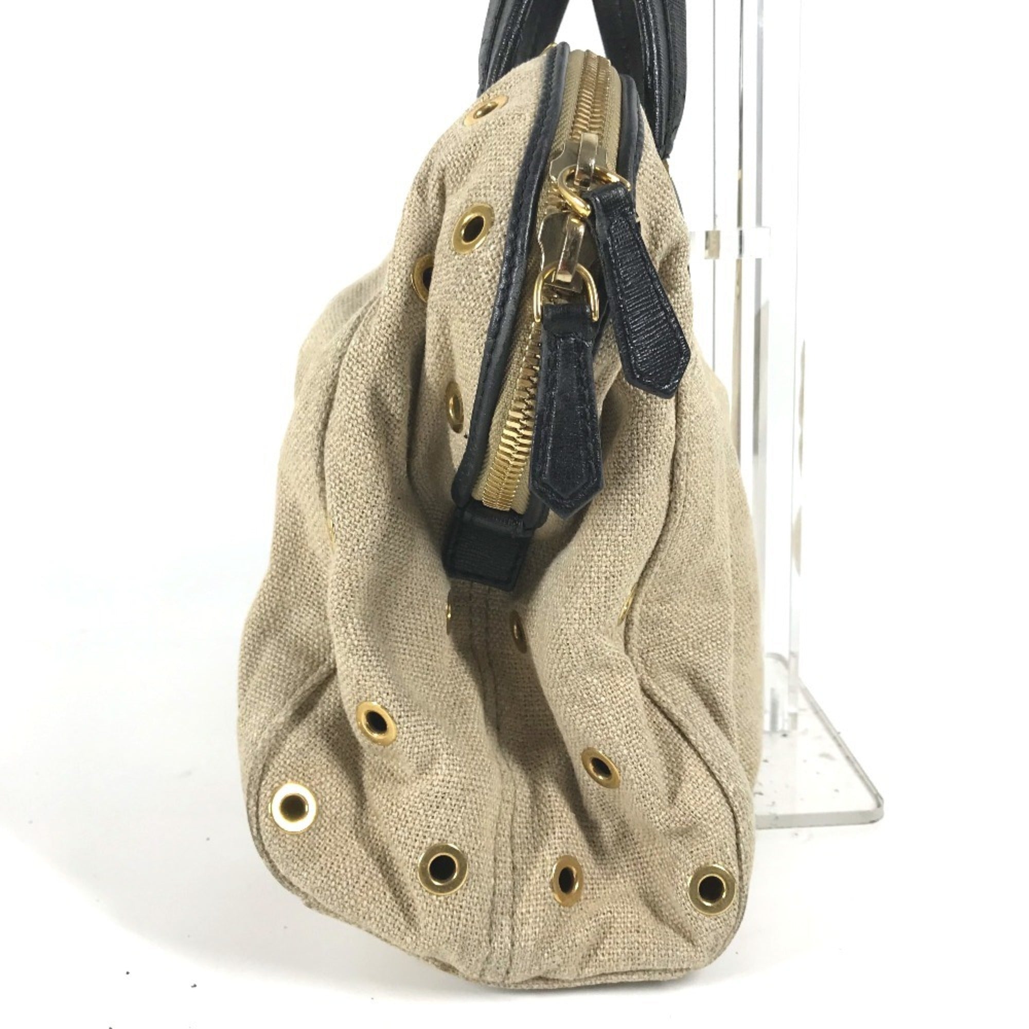 Fendi   Hemp Leather Handbag Shoulder Bag Tote Bag ()