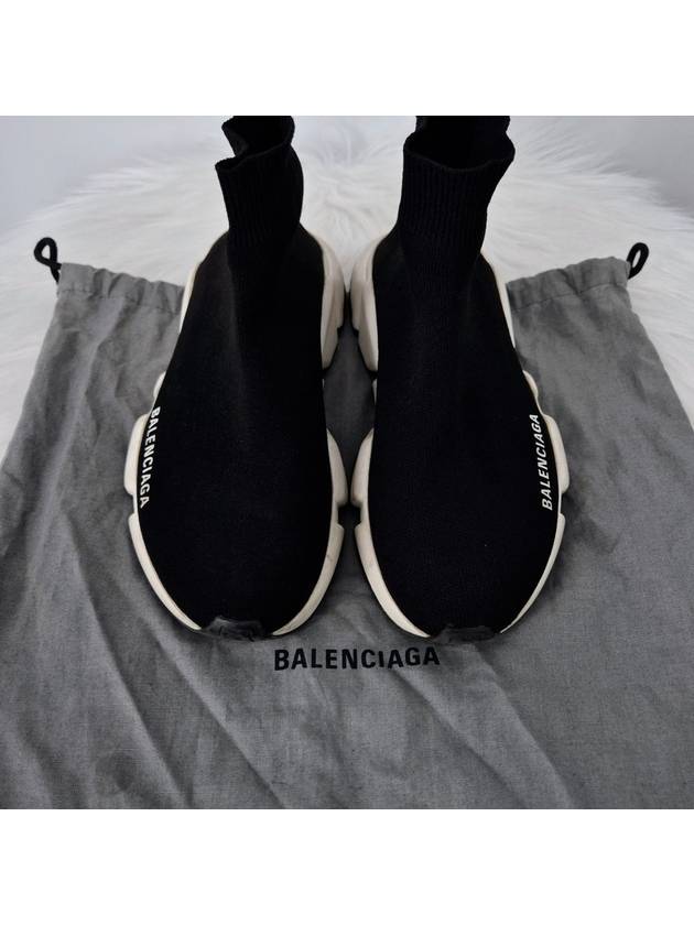 Balenciaga Speedrunner women s sneakers black and white size 35