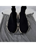 Balenciaga Speedrunner women s sneakers black and white size 35