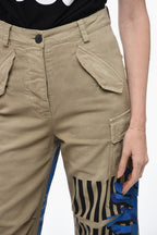 Dior Cargo Pants with FLOWER POP Pattern