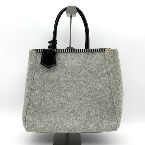 Fendi Felt 2Jours Large - Grey Totes, Handbags fe8822gg