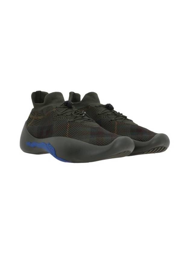Burberry Check Knit Neptune Low Top Sneakers Bramble