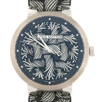 Louis Vuitton Tambour Damier Monogram Rope Stainless Steel Watch
