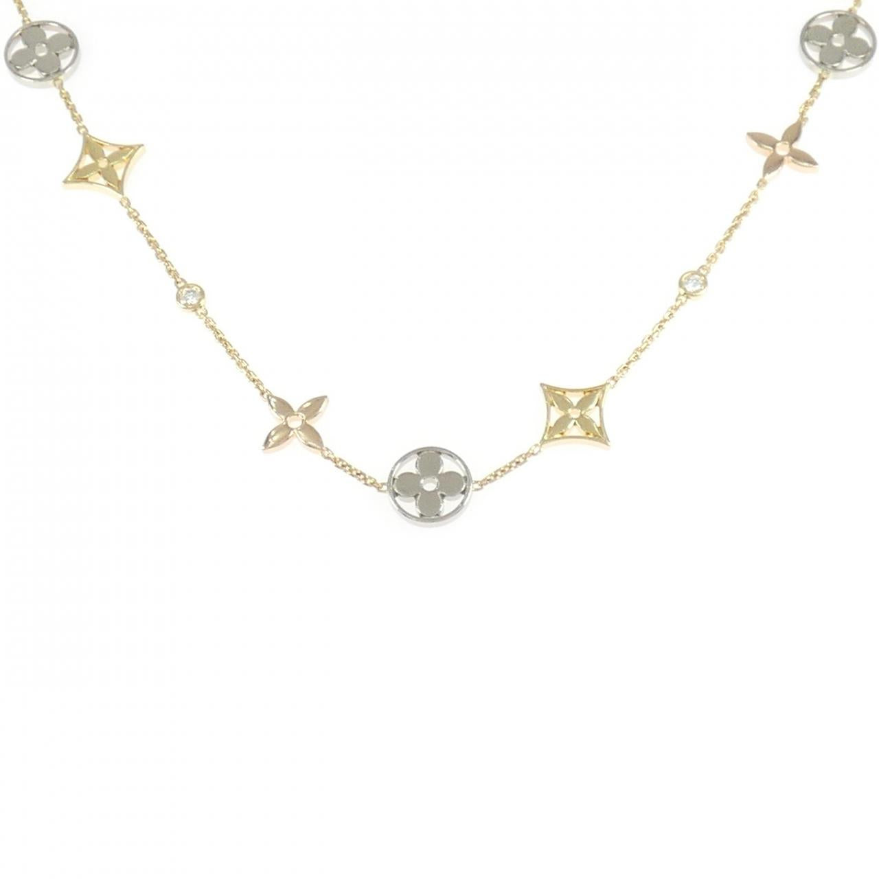 Louis Vuitton Collier Monogram Idylle Trois Ors Necklace