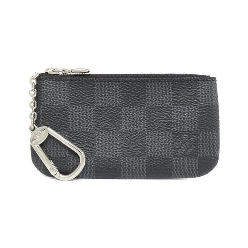 Louis Vuitton Pochette Clé Damier Graphite Card Key Case Coin Key Case