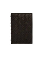 Bottega Veneta Intrecciato Card Wallet Dark Brown