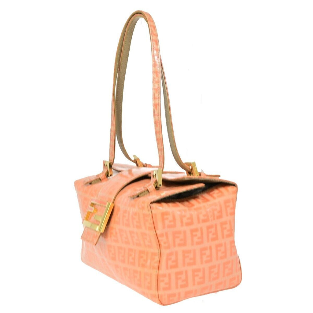 Fendi Ff  Canvas Shoulder Bag ()