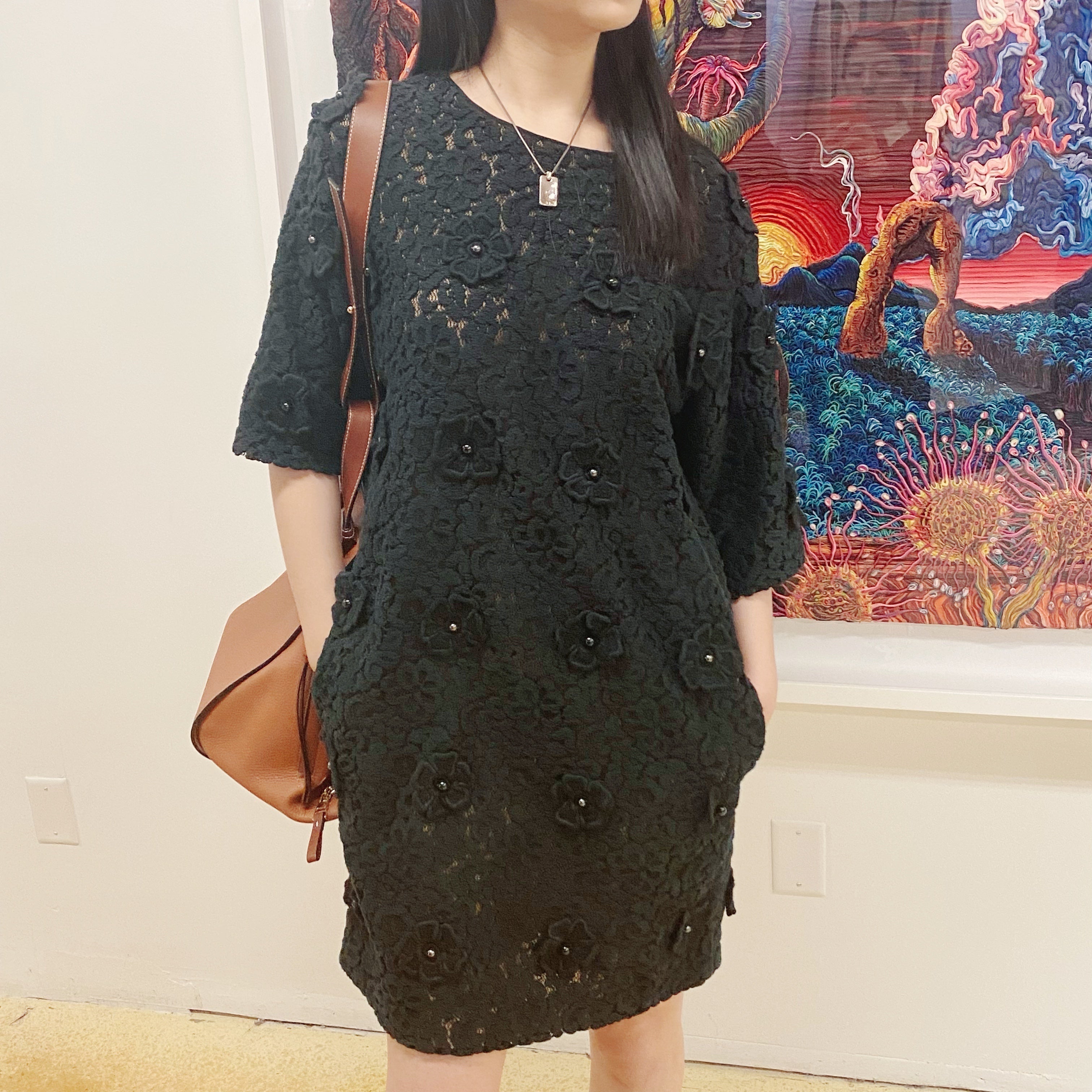 Chloe black laced dress TWS pop