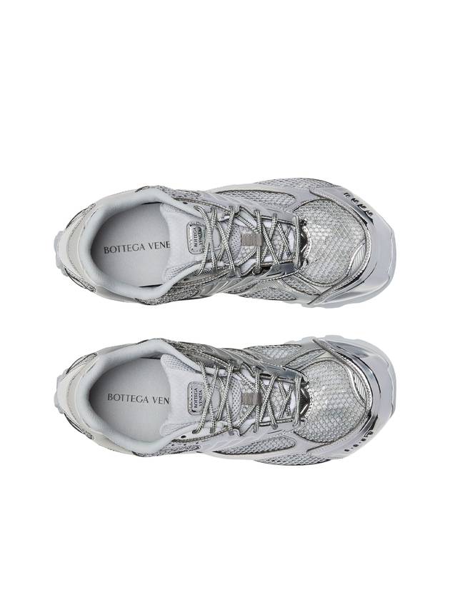 Bottega Veneta Orbit Low-Top Sneakers Silver