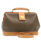 CELINE Macadam Canvas Hand Bag Brown  26517