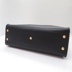 Fendi Fendi Peakbue Defender Shoulder Bag Shoulder Bag  External Bag Leather PVC Coated Canvas  Black Red/Natural 8BN307