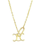 CELINE Triomphe Lock Necklace Gold