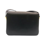 CELINE Horse Carriage Shoulder Bag Leather Black  26712