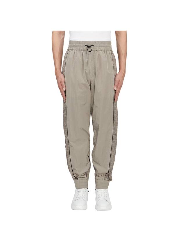 Fendi Men's Plain Logo Track Pants Grey