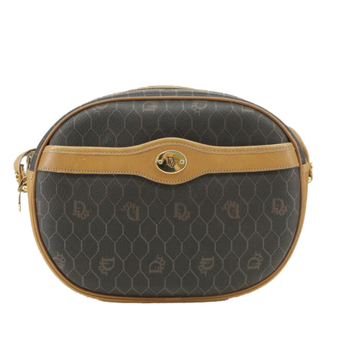 Dior Honeycomb  Canvas Shoulder Bag (Pre-Owned)