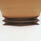 Hermes calf Leather Message Bag H020 light coffee golden