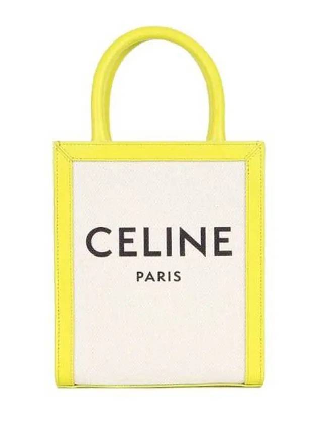 CELINE WoMen's Mini Vertical Cabas Tote Bag Yellow