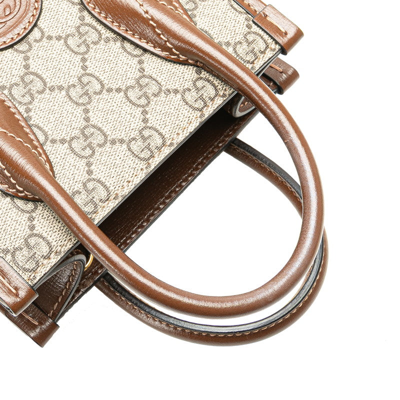 Gucci Interlocking G GG Supreme 2way bag
