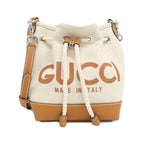 Gucci 777166 FACV3 Cotton Linen Canvas Shoulder Bag