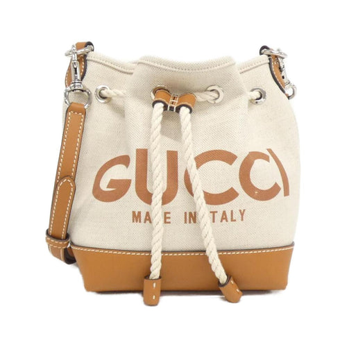 Gucci 777166 FACV3 Cotton Linen Canvas Shoulder Bag