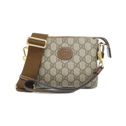 Gucci INTERLOCKING G GG Supreme Canvas Shoulder Bag