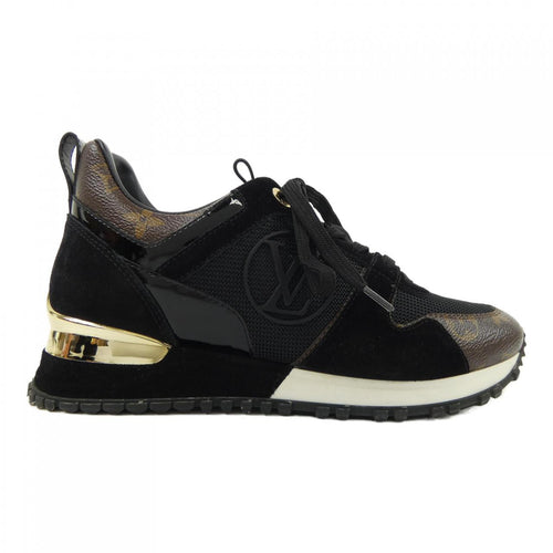Louis Vuitton Run Away Line Suede Calf Leather Patent Monogram Canvas Sneakers