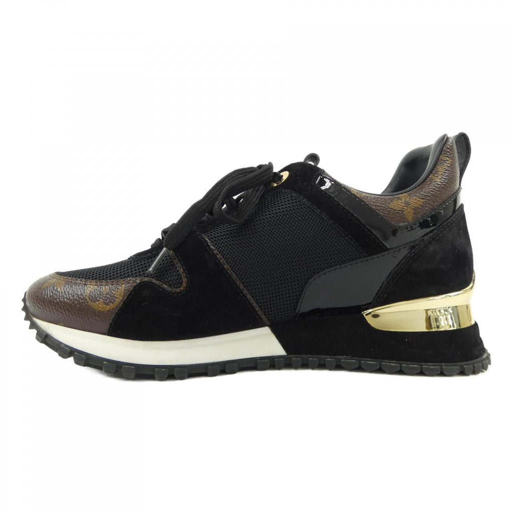 Louis Vuitton Run Away Line Suede Calf Leather Patent Monogram Canvas Sneakers