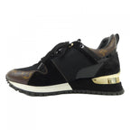 Louis Vuitton Run Away Line Suede Calf Leather Patent Monogram Canvas Sneakers