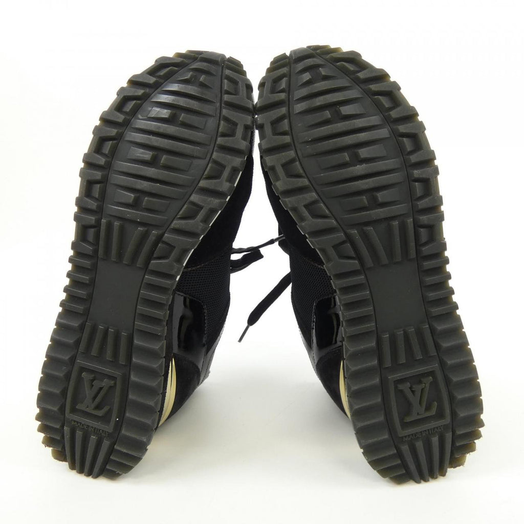 Louis Vuitton Run Away Line Suede Calf Leather Patent Monogram Canvas Sneakers