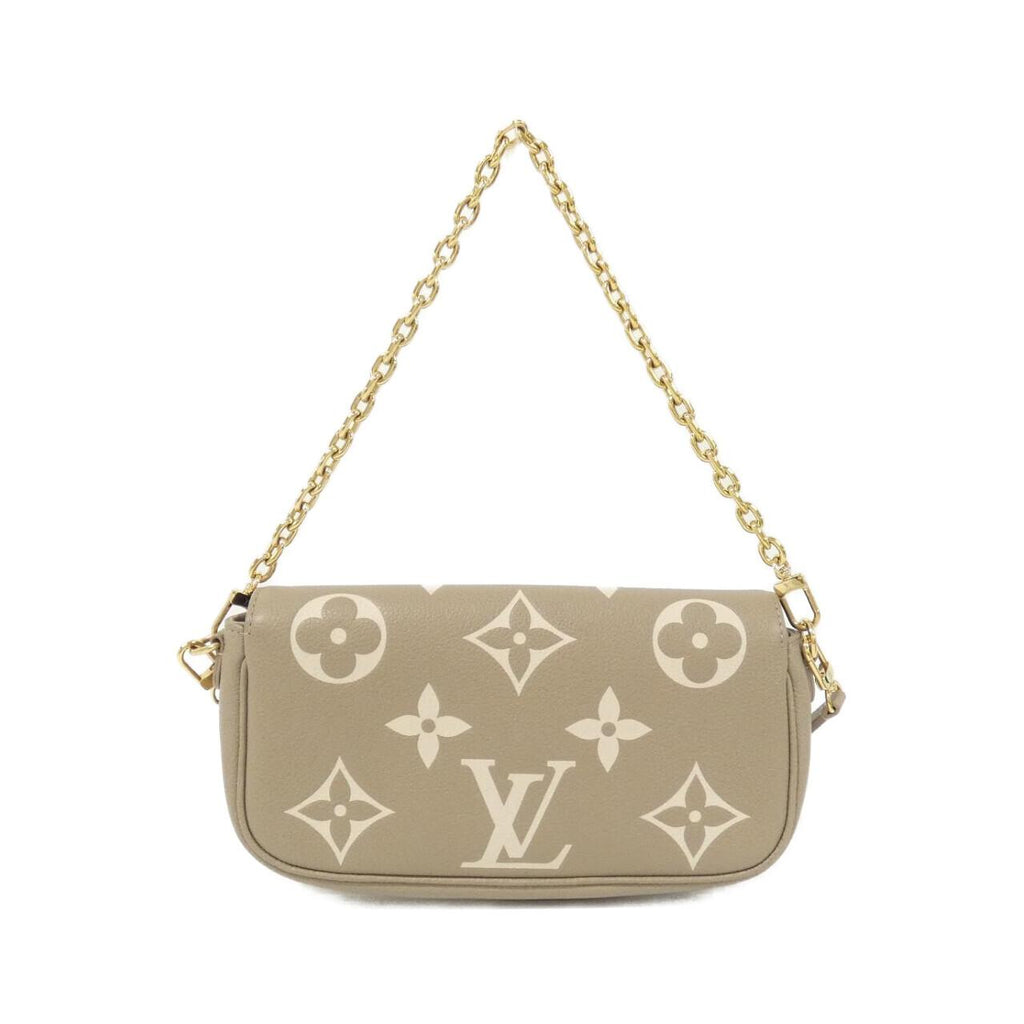 Louis Vuitton Bicolor Monogram Empreinte Wallet on Chain Shoulder Bag