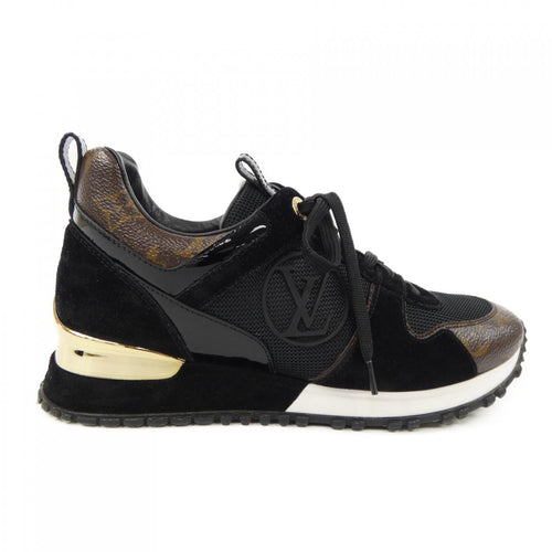 Louis Vuitton Run Away Line Suede Calf Leather Patented Monogram Sneakers