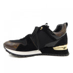 Louis Vuitton Run Away Line Suede Calf Leather Patented Monogram Sneakers