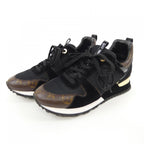Louis Vuitton Run Away Line Suede Calf Leather Patented Monogram Sneakers