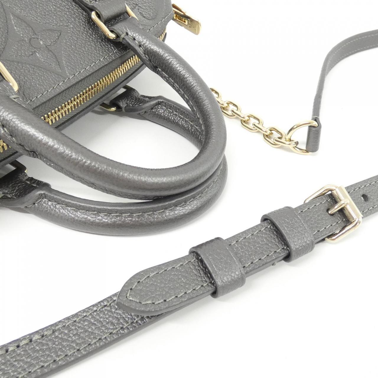 Louis Vuitton Monogram Empreinte Speedy Bandouliere Boston Bag