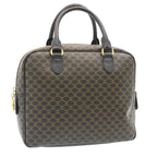 CELINE Macadam Canvas Hand Bag Black  27154