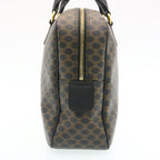 CELINE Macadam Canvas Hand Bag Black  27154