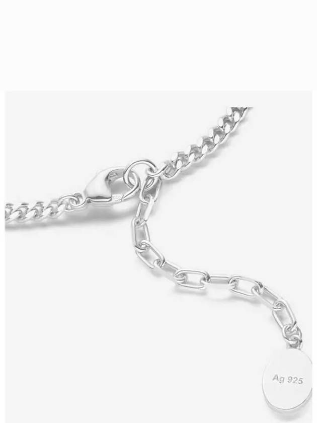 CD Icon Slim Chain Link Necklace Silver Dior