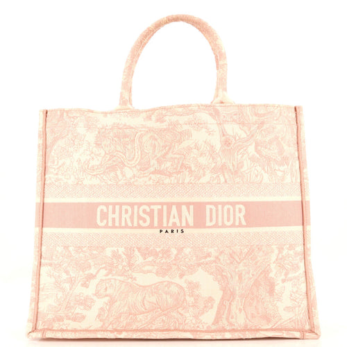 Dior Book Tote Embroidered Canvas Large