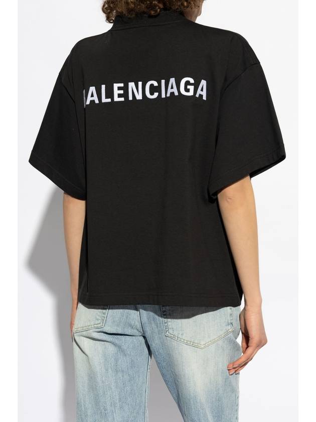 Balenciaga Balenciaga T-shirt With Logo, Women's, Black