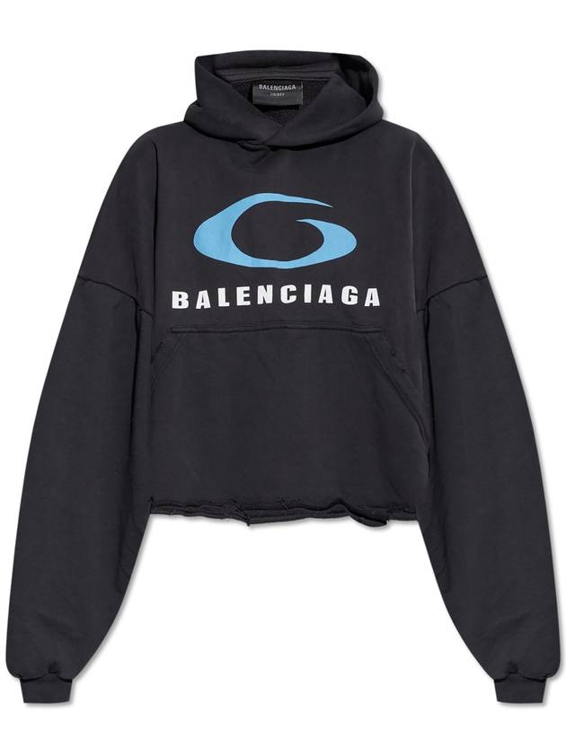 Balenciaga Balenciaga Sweatshirt With Vintage Effect, Women's, Black