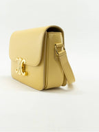 CELINE Teen Triomphe Shiny Calfskin Cross Bag Fallen