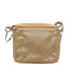 CELINE Macadam Shoulder Bag Coated Canvas Beige  27875
