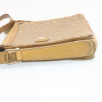 CELINE Macadam Shoulder Bag Coated Canvas Beige  27875