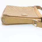 CELINE Macadam Shoulder Bag Coated Canvas Beige  27875