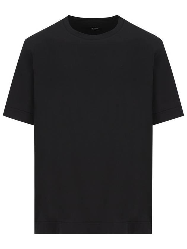 Fendi Staff Only Cotton Short Sleeve T-Shirt Black