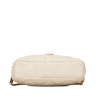 Saint Laurent Becky YSL Double  Twisted Chain Shoulder Bag GUE608941 Beige Leather  Saint Laurent