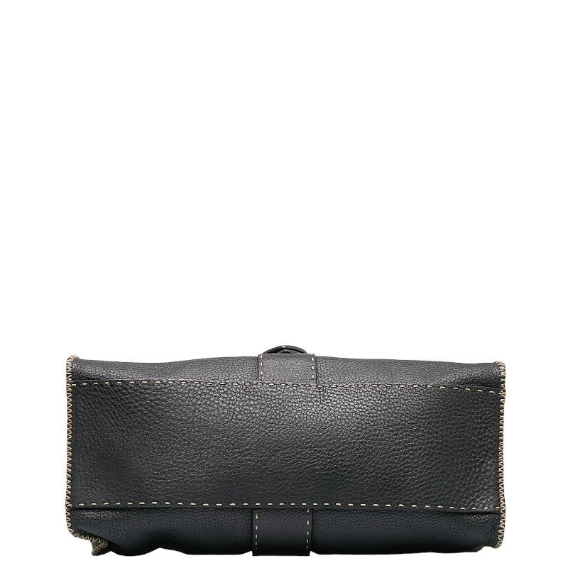Fendi Selleria Handbags Black Leather Ladies Fendi